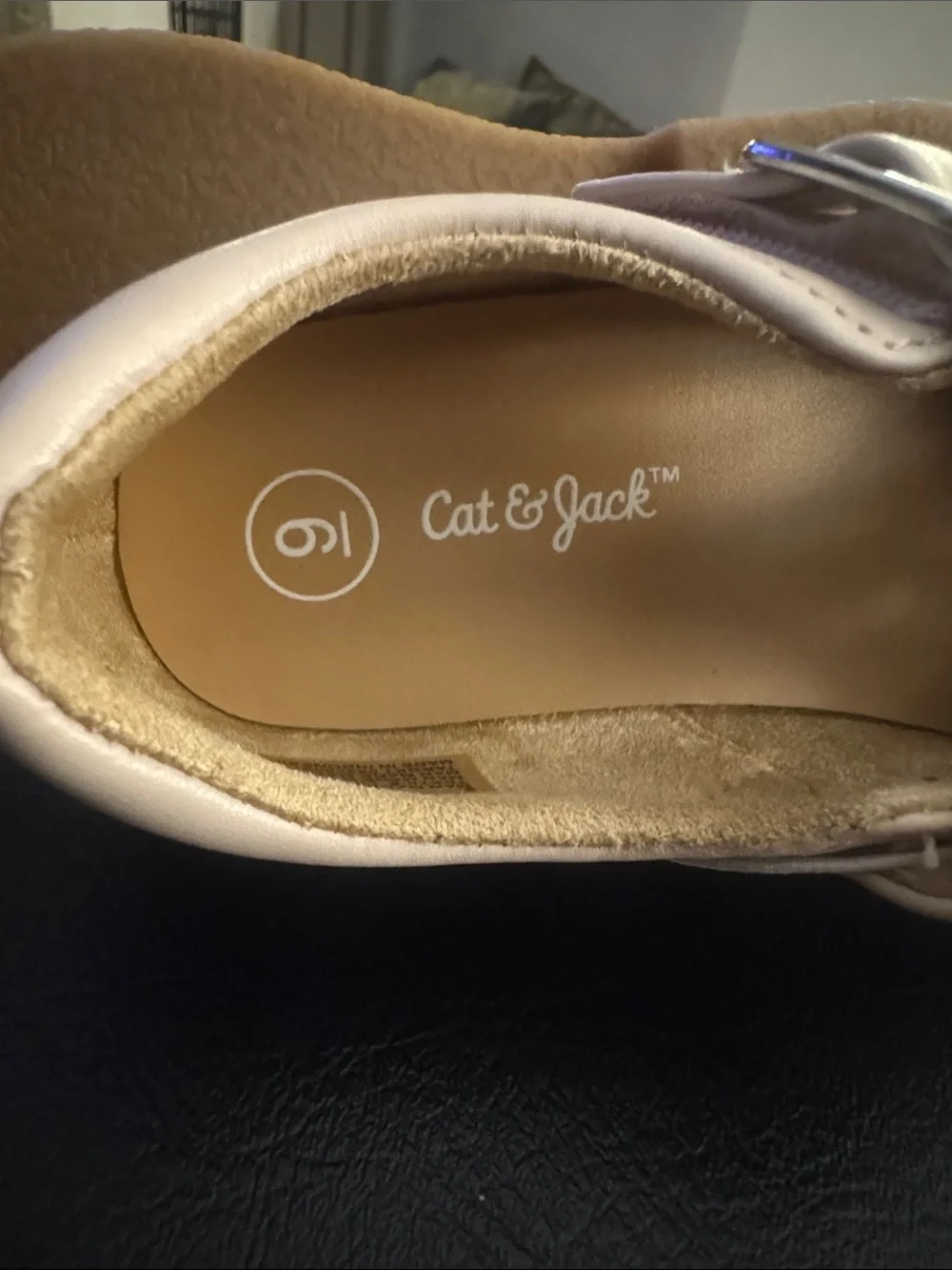 Cat and Jack 🙂 Classic Girls' T-Strap Mary Jane Shoes - Pale Pink🙂 Size 9T 🙂